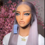 Single donor grey 28” with 13/6 HD lace frontal 300g